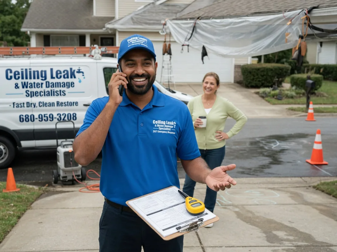 Ceiling Leak Cleanup Dawsonville, GA FAQs